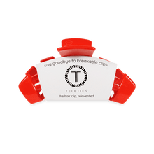 Load image into Gallery viewer, Teleties Classic Hair Clips -Rockin' Red