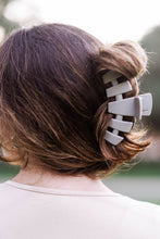 Load image into Gallery viewer, Teleties Classic Hair Clips -Silver Flames