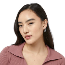 Load image into Gallery viewer, Brighton Contempo Small Hoop Earrings -Silver