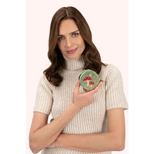 Load image into Gallery viewer, Toadstools Round Velvet Jewelry Box