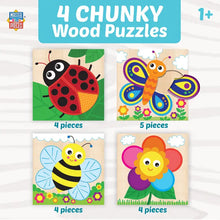 Load image into Gallery viewer, Garden Chunky Wood Puzzles