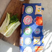 Load image into Gallery viewer, Embroidered Edge Tea Towel -Dinner Plates