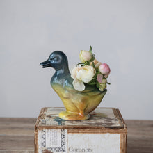 Load image into Gallery viewer, Hand-Painted Vintage Reproduction Duck Planter