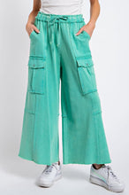 Load image into Gallery viewer, Easel Mineral Wash Cargo Pant -Atlantis Green
