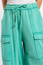 Load image into Gallery viewer, Easel Mineral Wash Cargo Pant -Atlantis Green
