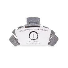 Load image into Gallery viewer, Teleties Classic Hair Clips -Silver Glitter
