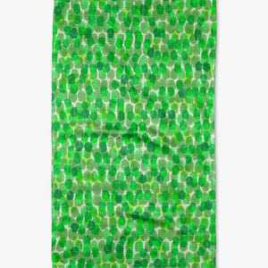 Geometry Green Wonderland Tea Towel