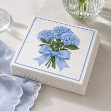 Load image into Gallery viewer, Linen Texture Lunch Napkins -Hydrangea