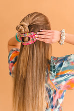 Load image into Gallery viewer, Teleties Flat Round Clips -Fuschia Dream