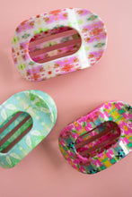 Load image into Gallery viewer, Teleties Flat Round Clips -Fuschia Dream