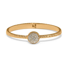 Load image into Gallery viewer, Brighton Illumina Celeste Dome Hinged Bangle -Gold