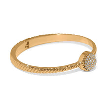 Load image into Gallery viewer, Brighton Illumina Celeste Dome Hinged Bangle -Gold