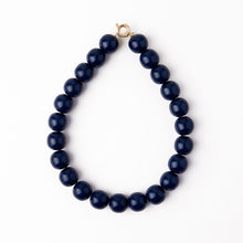 Load image into Gallery viewer, Iris Large Bead Necklace -Navy