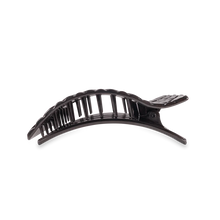 Load image into Gallery viewer, Teleties Flat Rectangle Clips -Jet Black Quilted