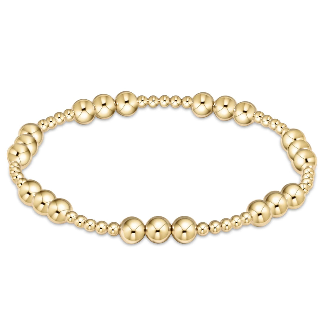 enewton Extends Classic Joy Pattern Bead Bracelet -5mm -Gold