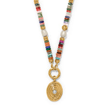 Load image into Gallery viewer, Brighton Kosmos Chroma Token Charm Necklace