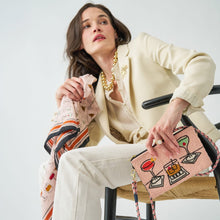 Load image into Gallery viewer, Leila Assorted Drink Beaded Bag