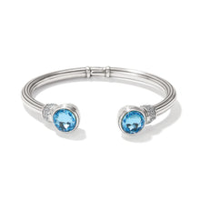 Load image into Gallery viewer, Brighton Meridian Aurora Petite Hinge Bangle -Aqua