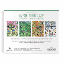 Load image into Gallery viewer, Michael Storrings Dog Park in Four Seasons Greeting Card Assortment