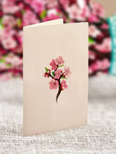 Load image into Gallery viewer, Flower Bouquet Card -Cherry Blossoms