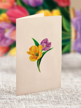 Load image into Gallery viewer, Flower Bouquet Card -Festive Tulips