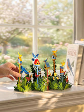 Load image into Gallery viewer, Flower Bouquet Card -Birdhouse Garden