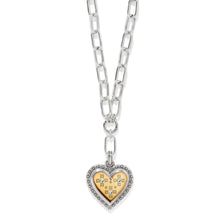 Load image into Gallery viewer, Brighton Mosaic Heart Two Tone Necklace