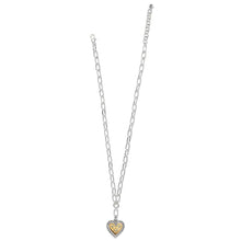Load image into Gallery viewer, Brighton Mosaic Heart Two Tone Necklace