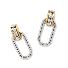 Load image into Gallery viewer, Brighton Mosaic Two Tone Post Drop Earrings