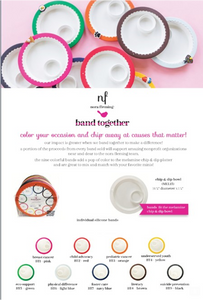 nora fleming melamine chip and dip -Band Together