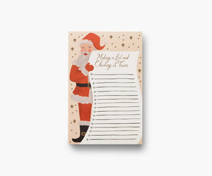 Rifle Paper Santa's List Notepad
