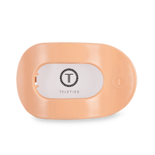 Load image into Gallery viewer, Teleties Flat Round Clips -Peach Fuzz