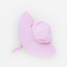 Load image into Gallery viewer, Baby Sunhat -Pink Seersucker