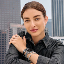 Load image into Gallery viewer, Brighton Pretty Tough Silver Apple Watch Band