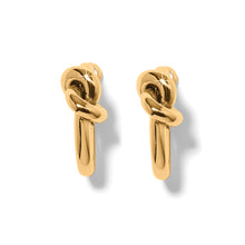 Load image into Gallery viewer, Brighton Interlok Single Knot Hoop Earrings -Gold