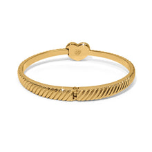 Load image into Gallery viewer, Brighton Celestia Heart Hinged Bangle -Gold