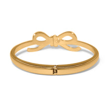 Load image into Gallery viewer, Brighton Illumina Bow Hinged Bangle -Gold