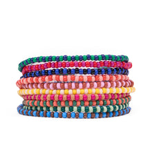 Load image into Gallery viewer, Sage Two Tone 10 Strand Beaded Bracelet Set -Multicolor