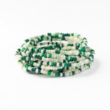 Load image into Gallery viewer, Sage Confetti 10 Strand Beaded Bracelet Set -Green