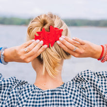 Load image into Gallery viewer, Teleties Shooting Star Flat Hair Clip -Red