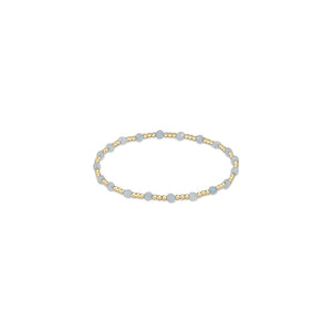enewton Gold Sincerity Bead Bracelet -3mm -Aquamarine