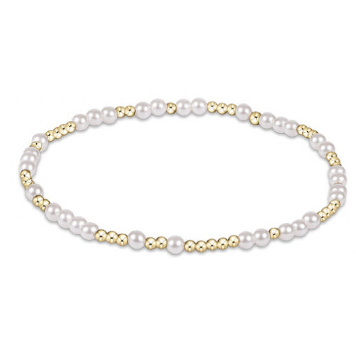 enewton Hope Unwritten Gold Bracelet -Pearl -3mm