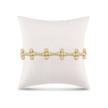 Load image into Gallery viewer, enewton Cross Sincerity Pattern 2.5mm Gold Beaded Sig Cross 4mm Gold
