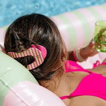 Load image into Gallery viewer, Teleties Flat Round Clip -Summer Crush