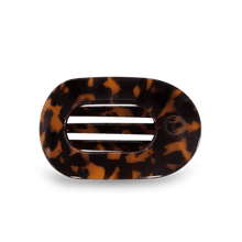 Load image into Gallery viewer, Teleties Flat Round Clips -Tortoise