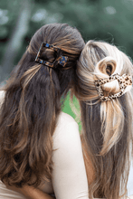 Load image into Gallery viewer, Teleties Flat Square Clips -Tortoise