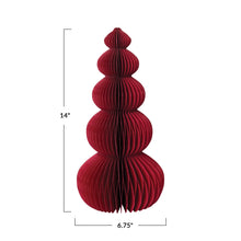 Load image into Gallery viewer, Merry Honeycomb Red Tree