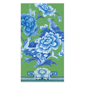 Guest Towel Napkins -Green and Blue Plate