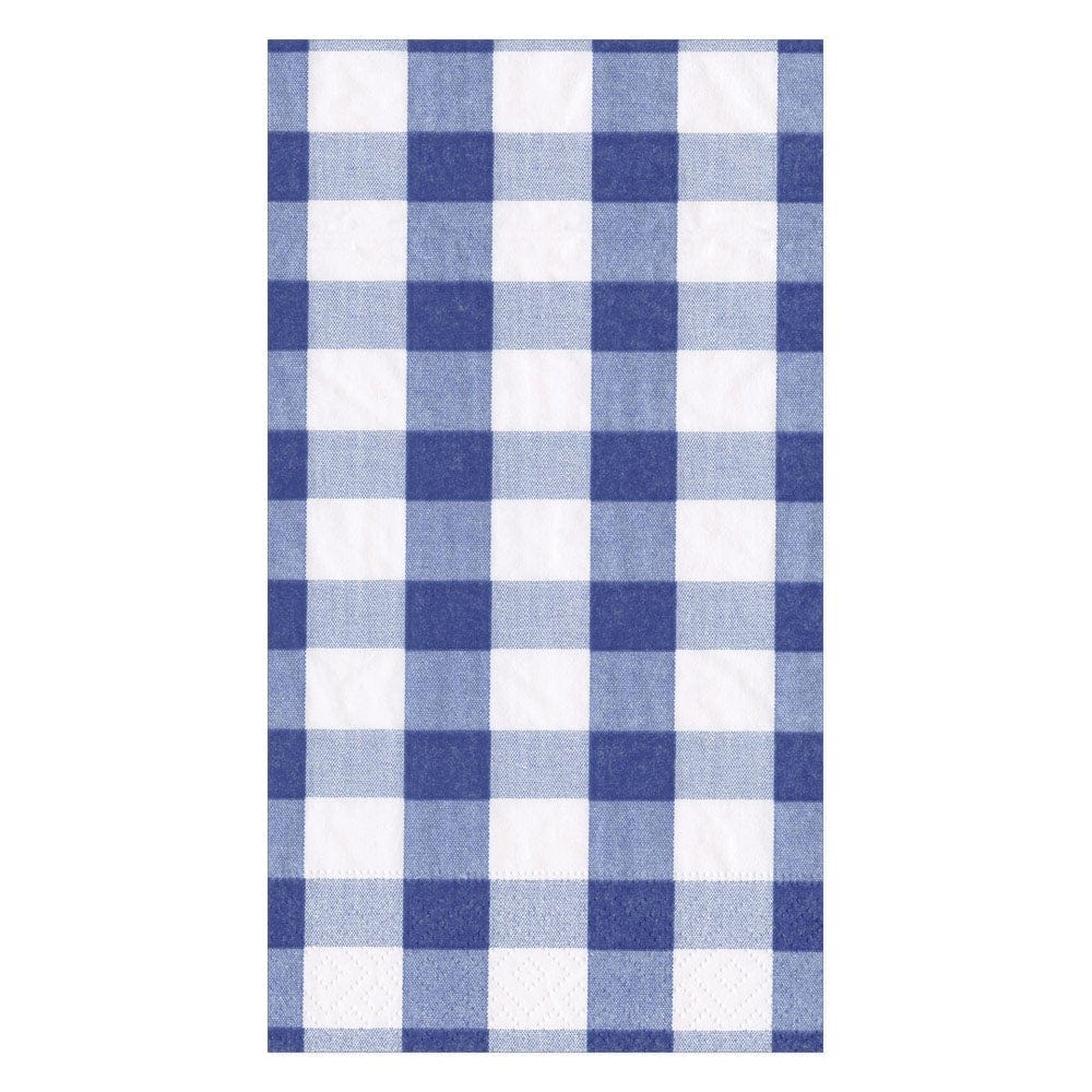 Guest Towel Napkins -Gingham Blue
