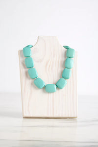 Hot Girls Pearls 18" Cooling Necklace -Turquoise
